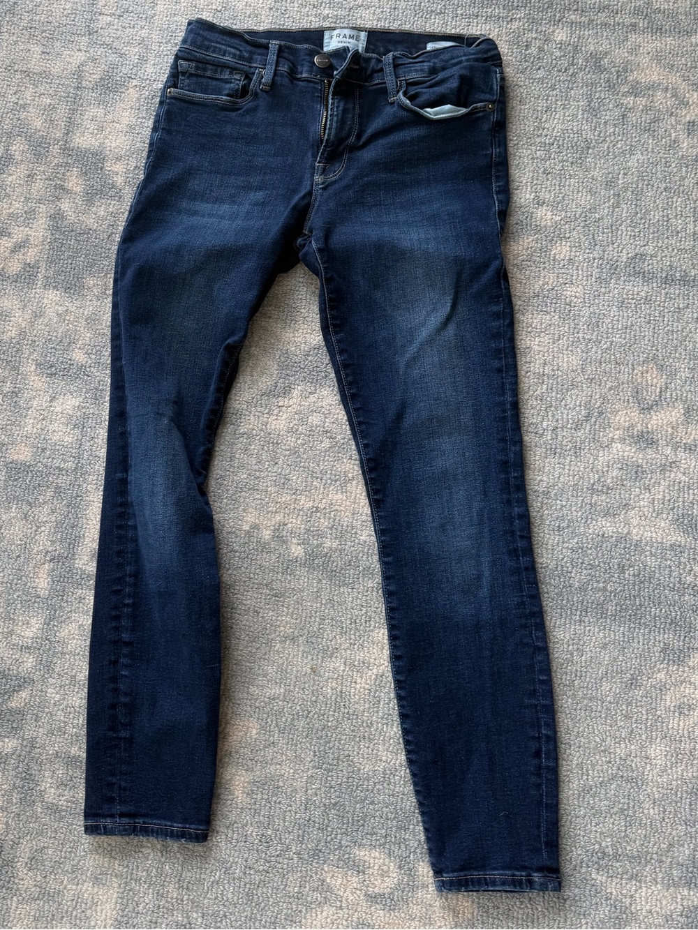 Frame Denim Le Skinny de Jeanne - Dark Indigo Blue Women's Jeans